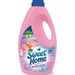 SWEET HOME DETERSIVO BUCATO LIQUIDO A MANO e LAVATRICE GOCCE DI SETA 40 LAVAGGI 2000 ML