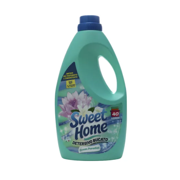 SWEET HOME DETERSIVO BUCATO MANO E LAVATRICE OCEAN PARADISE 40 LAVAGGI 2 LITRI