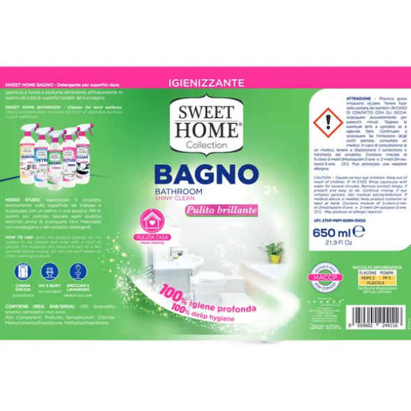 SWEET HOME IGIENIZZANTE BAGNO TRIGGER 650 ML