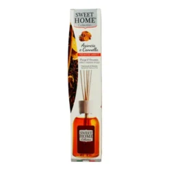 SWEET HOME PROFUMATORE AMBIENTE CON BASTONCINI ARANCIA E CANNELLA 100 ML