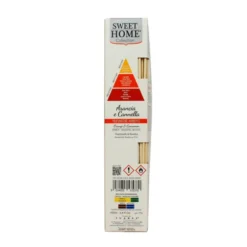 SWEET HOME PROFUMATORE AMBIENTE CON BASTONCINI ARANCIA E CANNELLA 100 ML