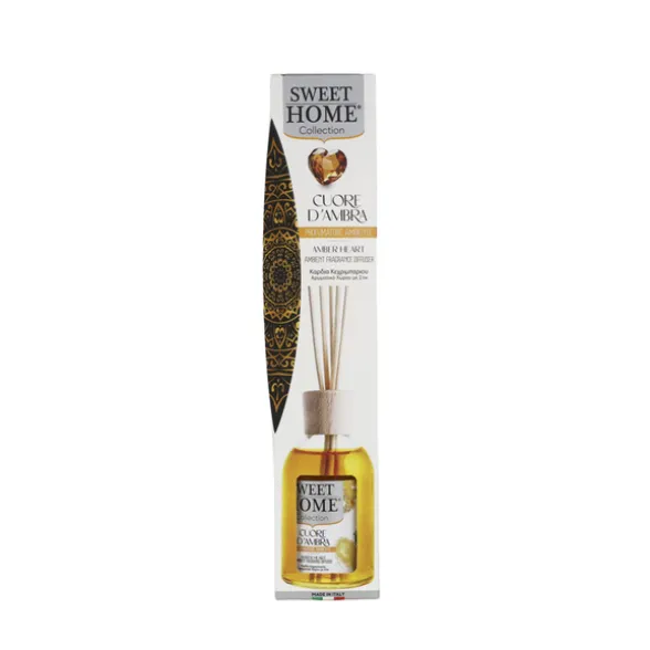 SWEET HOME PROFUMATORE AMBIENTE CON BASTONCINI CUORE D'AMBRA 100 ML