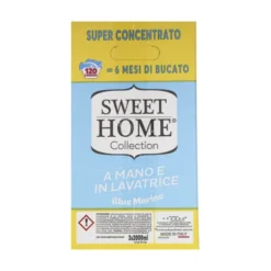 SWEET HOME TRIPACCO DETERSIVO CONCENTRATO BUCATO A MANO E LAVATRICE 40 LAVAGGI 2 LITRI BLUE MARINE