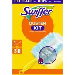 SWIFFER DUSTER KIT CONTIENE MANICO + 3 PIUMINI CATTURAPOLVERE