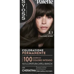 SYOSS by PALETTE COLORAZIONE PERMANENTE CON CHERATINA 3-1 CASTANO SCURO