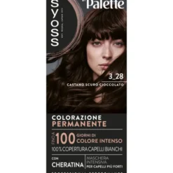 SYOSS by PALETTE COLORAZIONE PERMANENTE CON CHERATINA 3-28 CASTANO SCURO CIOCCOLATO