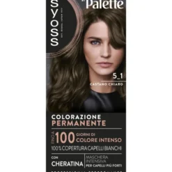 SYOSS by PALETTE COLORAZIONE PERMANENTE CON CHERATINA 5-1 CASTANO CHIARO