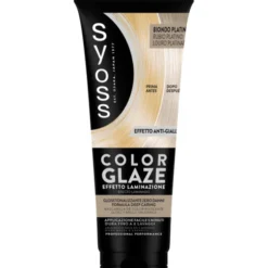 SYOSS COLOR GLAZE MASCHERA COLORANTE BIONDO PLATINO DURATA FINO A 8 LAVAGGI TUBO 130 ML