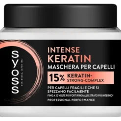 SYOSS MASCHERA INTENSE KERATIN PER CAPELLI FRAGILI 400 ML