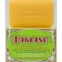 TABIANO SAPONETTA NEUTRO A BASE DI ZOLFO e GLICERINA 125 GRAMMI - SPECIALITA' DI SALSOMAGGIORE TERME