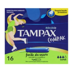 TAMPAX COMPAK SUPER ASSORBENTI INTERNI 16 PZ