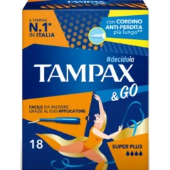 TAMPAX & GO ASSORBENTI INTERNI SUPER PLUS 18 PZ