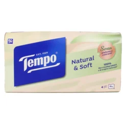 TEMPO FAZZOLETTI NATURAL&SOFT BOX 70 PZ VELINE