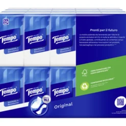 TEMPO FAZZOLETTI 30 PACCHETTI DA 9 FAZZOLETTI 4 VELI MAXI FORMATO