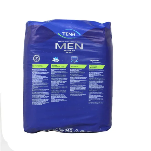 TENA MEN ACTIVE FIT PANTS PLUS MISURA S/M 9 PZBLU SLIP ASSORBENTI MASCHILI DISPOSITIVO MEDICO CE CL1