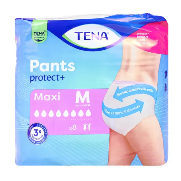 TENA PANTS MAXI MEDIO 80-110 CM 8 PZ UNISEX