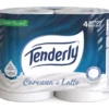 TENDERLY CARTA IGIENICA CAREZZA DI LATTE CON FIBRE NATURALI DI LATTE 4 ROTOLI