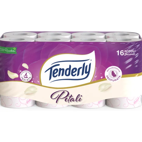 TENDERLY IGIENICA PETALI PROFUMATA 16 ROTOLI 2 VELI