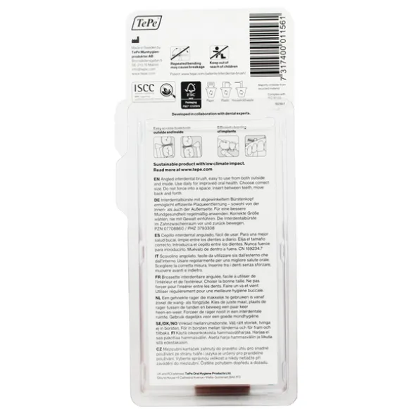 TEPE SCOVOLINO ANGLE BLUE ISO SIZE 3 mm0,6 BLISTER 6 PZ