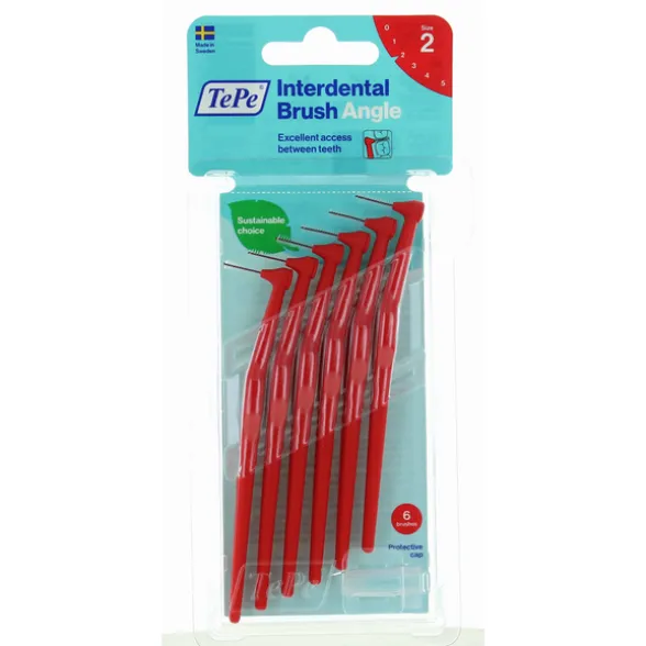TEPE SCOVOLINO ANGLE RED ISO SIZE 2 mm0,5 BLISTER 6 PZ