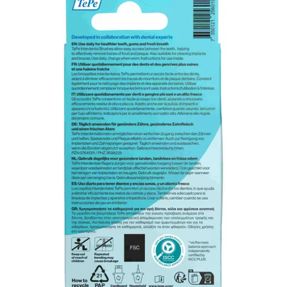 TEPE SCOVOLINO BLU ISO SIZE 3 0,6mm BISTER 6 PEZZI