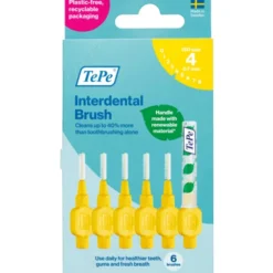 TEPE SCOVOLINO GIALLO ISO SIZE 4 0,7mm BLISTER 6 PEZZI