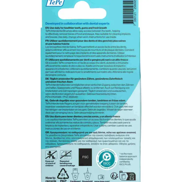 TEPE SCOVOLINO GREEN ISO SIZE 5 mm0,8 BLISTER 6 PEZZI