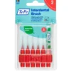 TEPE SCOVOLINO ROSSO ISO SIZE 2 0,5mm BLISTER 6 PEZZI