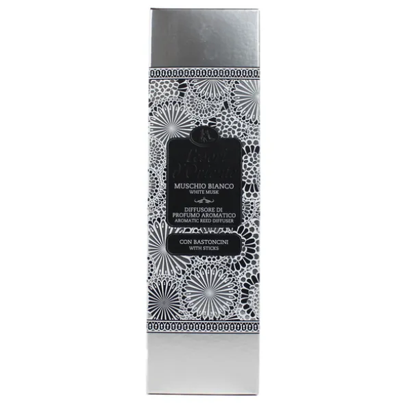TESORI D'ORIENTE DIFFUSORE AMBIENTE DI PRUFUMO CON BASTONCINI MUSCHIO BIANCO 200 ML