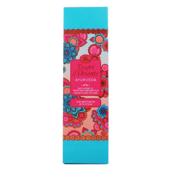 TESORI D'ORIENTE DIFFUSORE DI PROFUMO AMBIENTE CON BASTONCINI AYURVEDA 200 ML