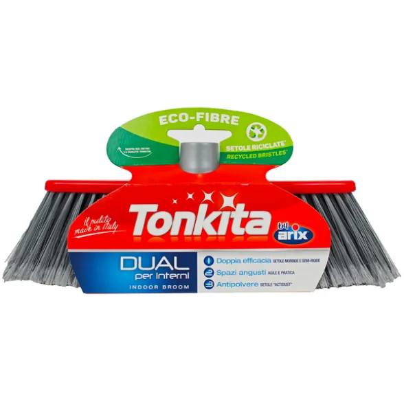 TONKITA SCOPA DUAL FIBRE NERE E GRIGIE