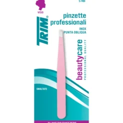 TRIM PINZETTA INOX SMALTATA ROSA 5-74 BI