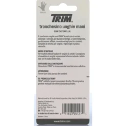 TRIM TRONCHESINO UNGHIE MANI CON CATENELLA BLISTER 1-60 BI