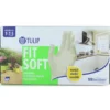 TULIP FIT SOFT GUANTI LATTICE NATURALE CON POLVERE MONOUSO 100 PZ TAGLIA 7-7,5