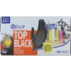 TULIP TOP BLACK GUANTI IN NITRILE SENZA POLVERE MONOUSO 100 PZ MISURA 6-6,5