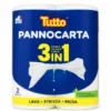 TUTTO CARTA CUCINA ASCIUGATUTTO PANNOCARTA 2 ROTOLI 3in1