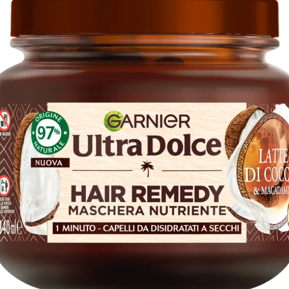 ULTRA DOLCE HAIR REMEDY MASCHERA NUTRIENTE CAPELLI DISIDRATATI 340 ML LATTE DI COCCO