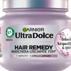 ULTRA DOLCE MASCHERA CAPELLI LISCIANTE INFUSO DI ACQUA DI RISO & AMIDO CAPELLI LUNGHI 340 ML