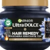 ULTRA DOLCE MASCHERA CAPELLI IDRATANTE 72H AL CARBONE MAGNETICO E OLIO DI SEMI NERI DI NIGELLA 340 ML