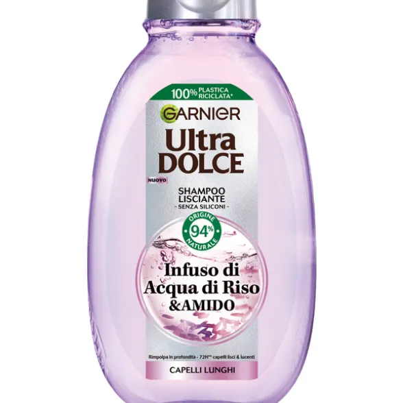 ULTRA DOLCE SHAMPOO LISCIANTE INFUSO DI ACQUA DI RISO & AMIDO CAPELLI LUNGHI 250 ML