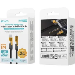 UNICO CAVO 4-IN-1 1 M PROMO PACK NERO-GIALLO
