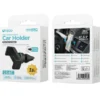 UNICO SUPPORTO DA AUTO PER BOCCHETTA D’ARIA CON CLIP ROTAZIONE 360° NERO