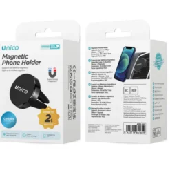 UNICO SUPPORTO MAGNETICO PER BOCCHETTA D’ARIA A QUATTRO ARTIGLI NERO