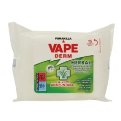 VAPE DERM HERBAL REPELLENTE ANTIPUNTURA SALVIETTE 15 PZ