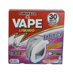 VAPE ELETTROEMANATORE + RICARICA LIQUIDA 30 NOTTI 15 ML INFINITY
