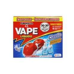 VAPE ELETTROEMANATORE SET 2 BASI + 2 RICARICHE LIQUIDE DA 30 NOTTI