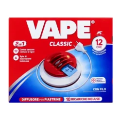 VAPE MAT INSETTICIDA DIFFUSORE FILO + 10 PIASTRINE