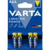 VARTA AAA MINISTILO LONGLIFE POWER ALKALINE BLISTER 4 PEZZI