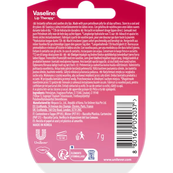 VASELINE LIP CARE ROSY BALSAMO LABBRA VASETTO 7 grammi