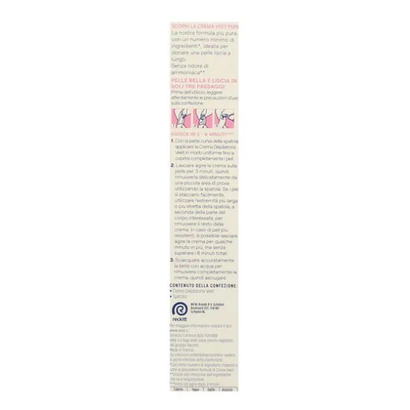VEET CREMA DEPILATORIA 200 ML.PURE PELLI NORMALI
